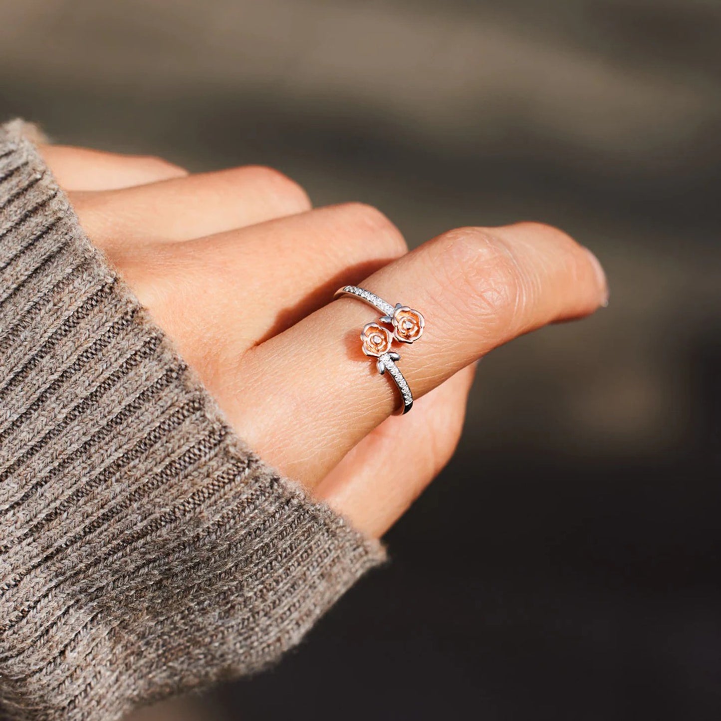 Two-Tone Rose Ring