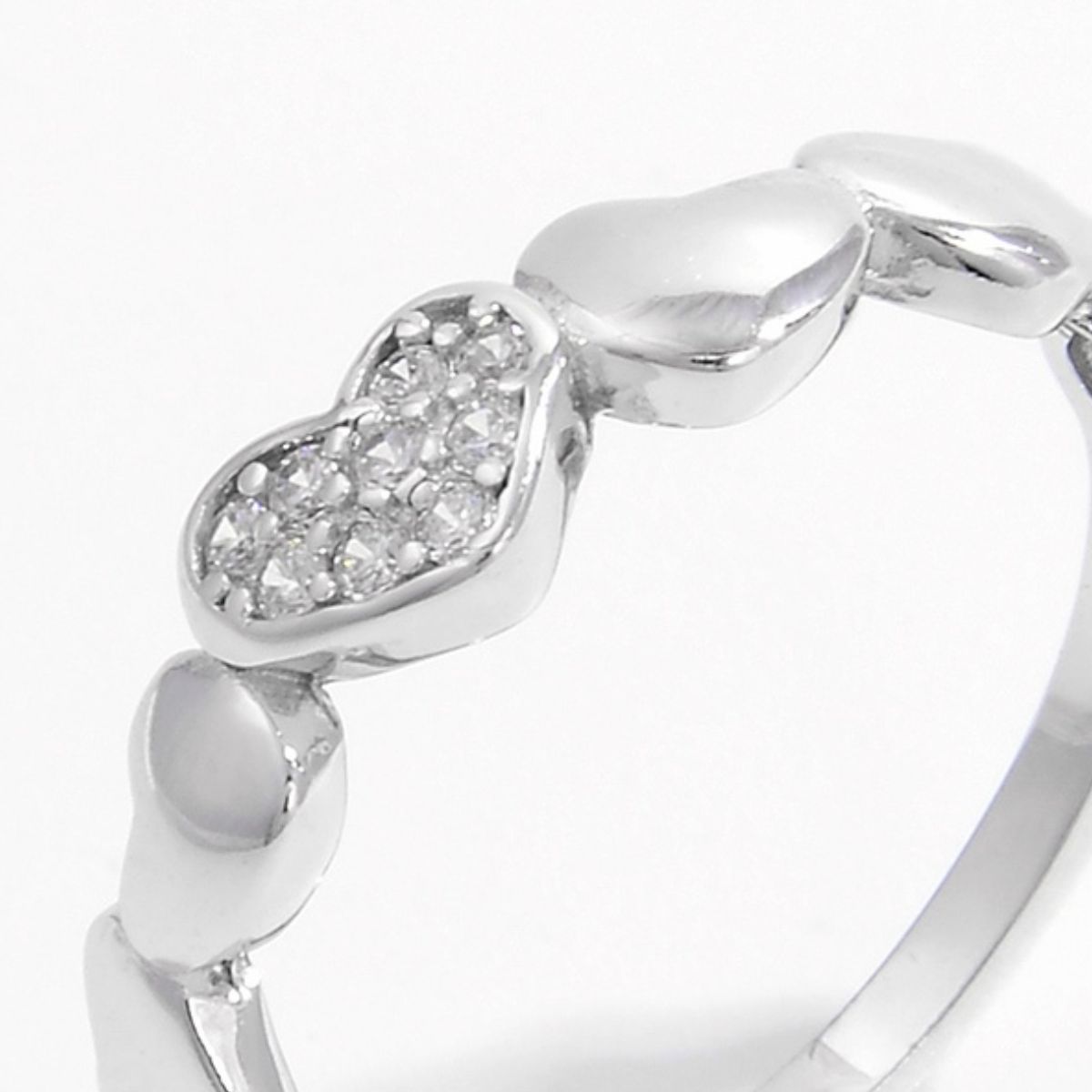 Zircon Heart Ring