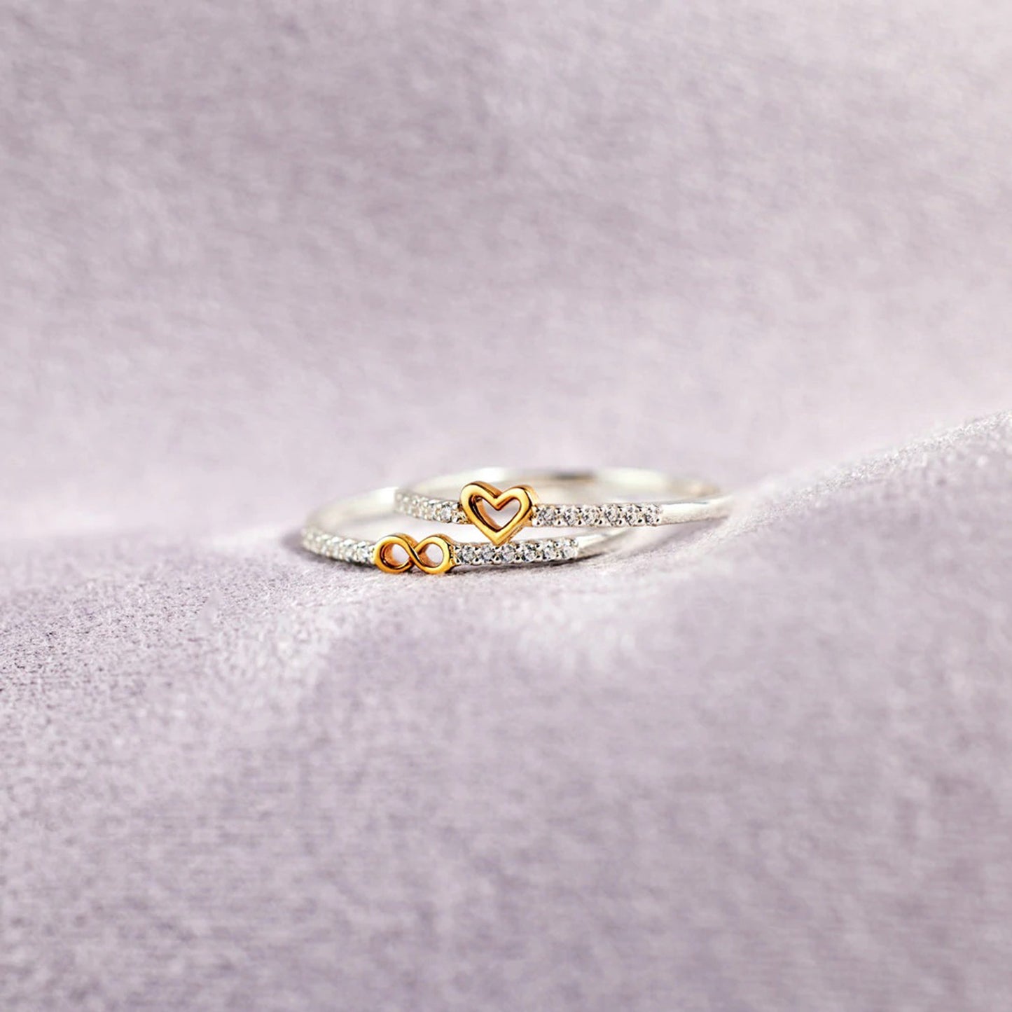 Heart and Infinity Ring