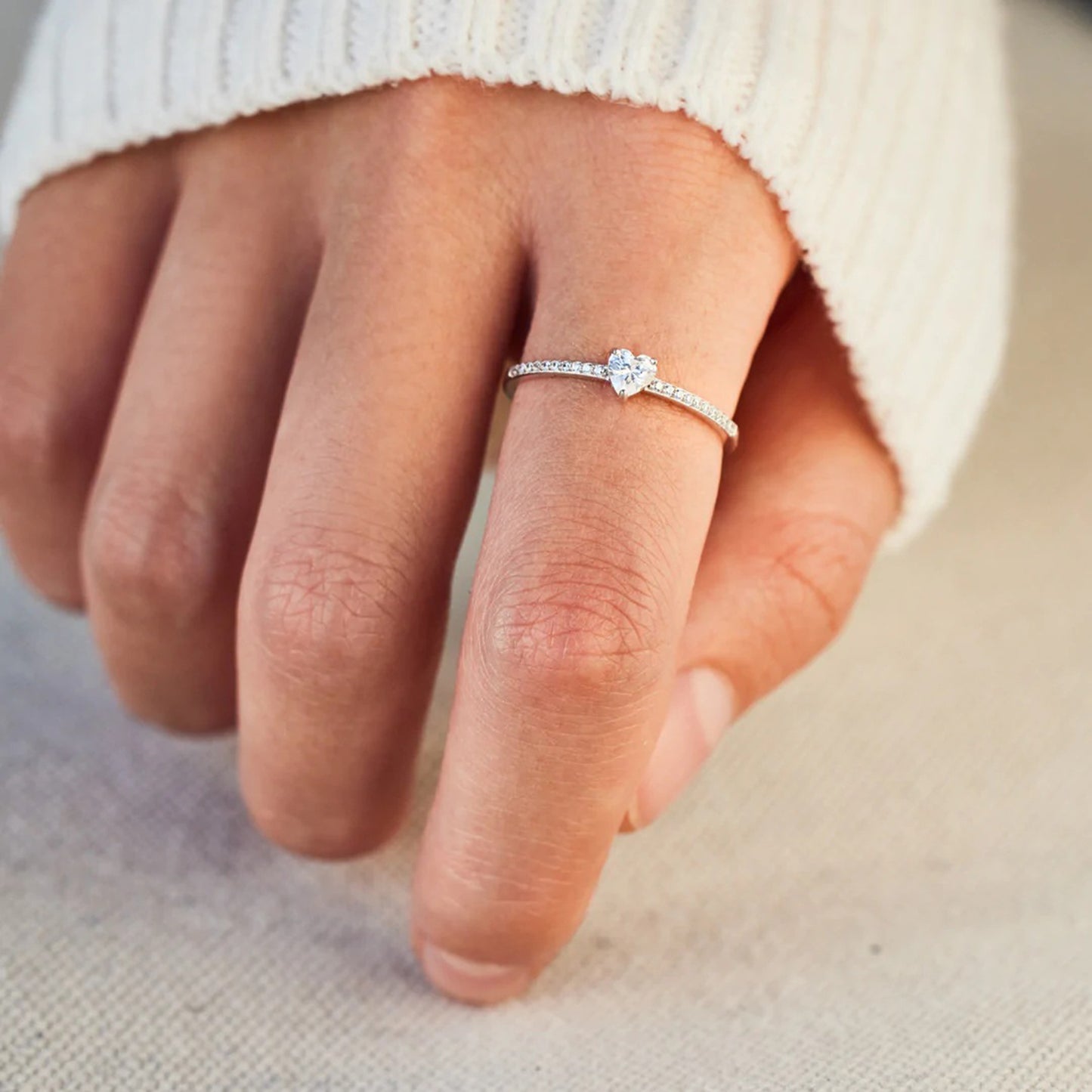 Two-piece Heart Ring