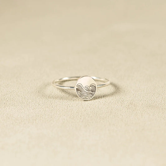 Signet Waves Ring