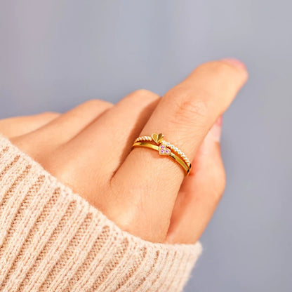 Double-Layered Love Ring