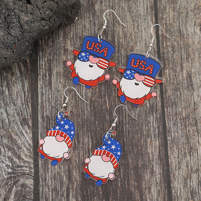 2 Pair Gnome Earrings