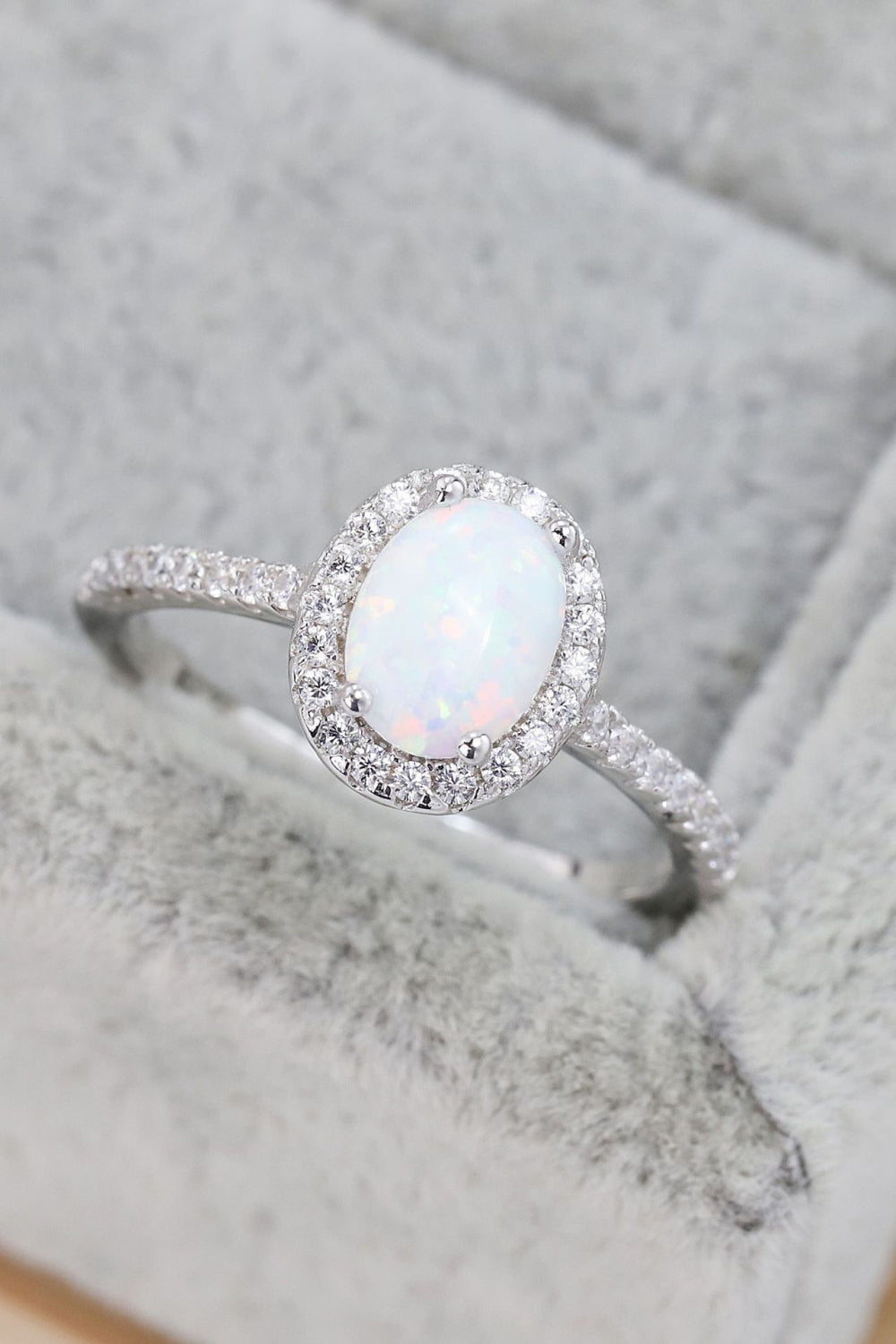 Opal Halo Ring