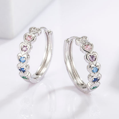 Colorful Heart Earrings