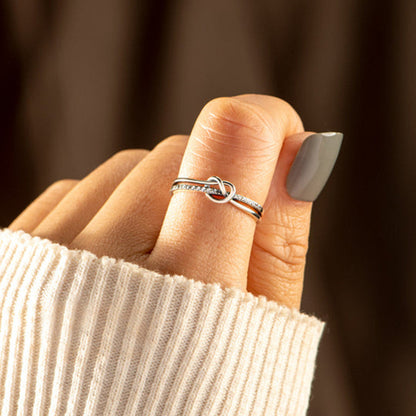 Double-Layer Knot Ring