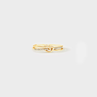 Double-Layer Knot Ring