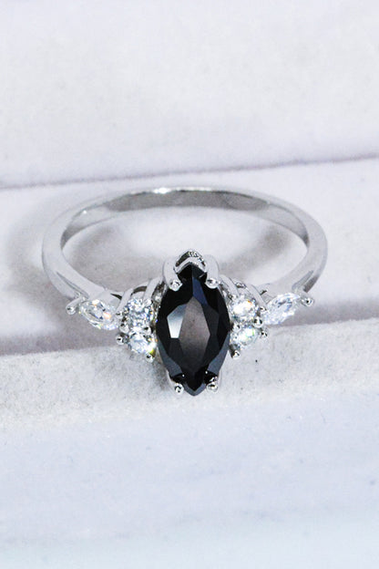 Black Agate Ring